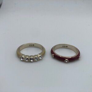 Stella & Dot Enamel ring set